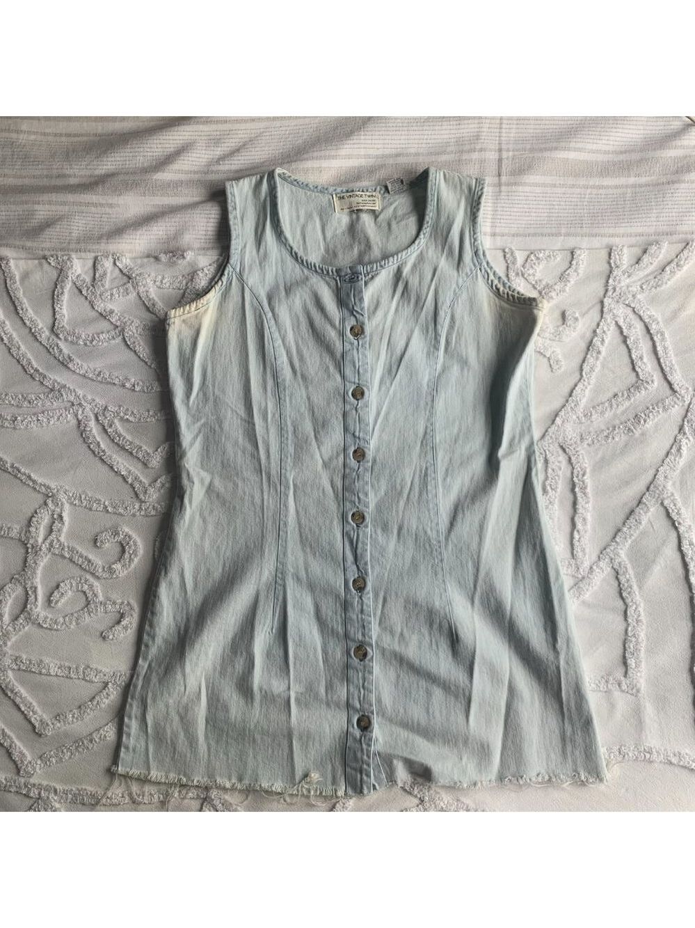 The Vintage Twin NYC Denim Button Down Dress